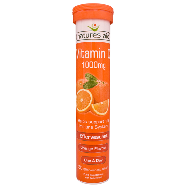 Natures Aid Vitamin C 1000mg Effervescent